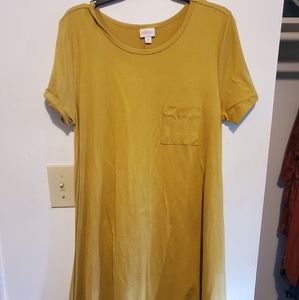 Lularoe Carly solid yellow